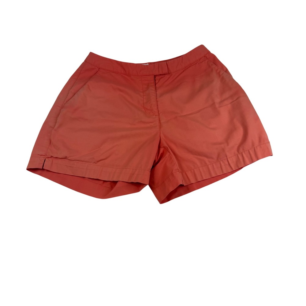 Adidas Stretch Golf Shorts Womens 4 Coral Pink Cotton Blend Activewear 2149
